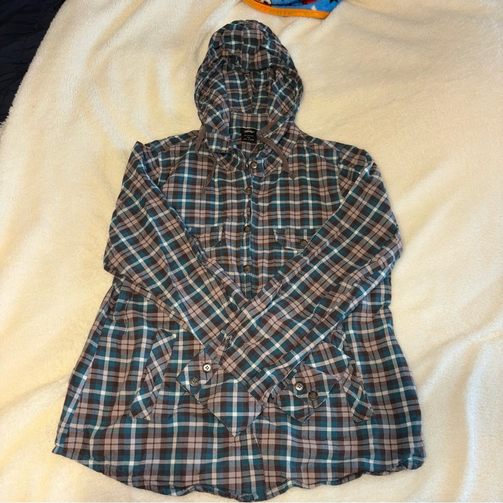 Vanity hooded flannel